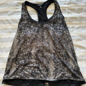 Zella Women's Black Gray Racerback Tank Top